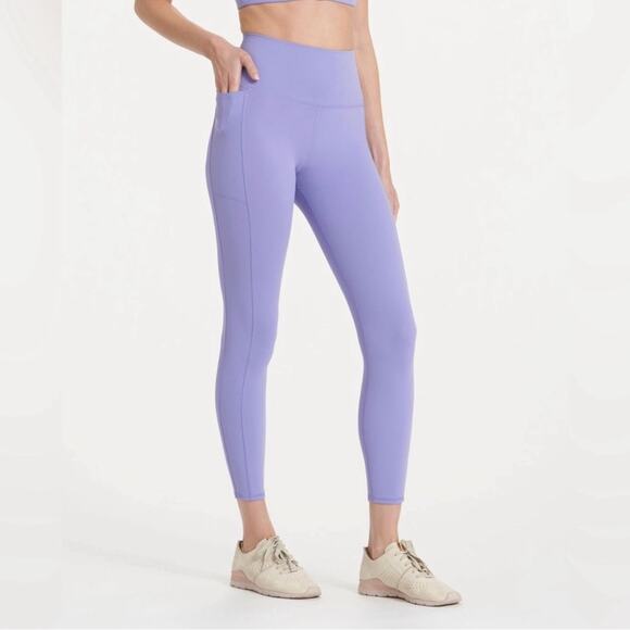Vuori The Studio Pocket Legging Athletic Workout Ultraviolet Purple Rare HTF XS - Picture 2 of 8